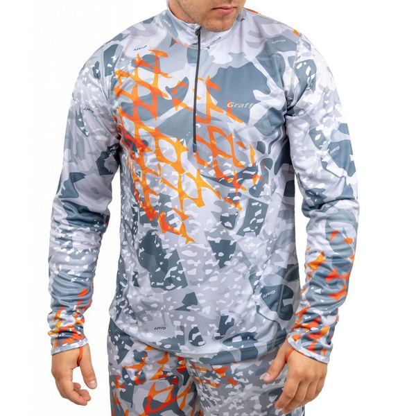 Джерси Graff 962 CL-1 на молнии серый